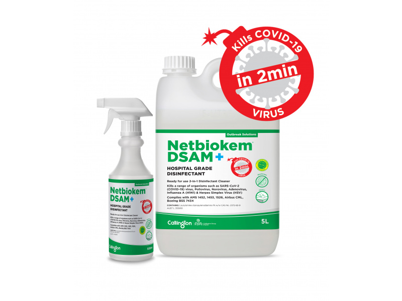 9192/25 - CALLINGTON NETBIOKEM DSAM+ - DISINFECTANT CLEANER HARD SURFACES - 500ML PC