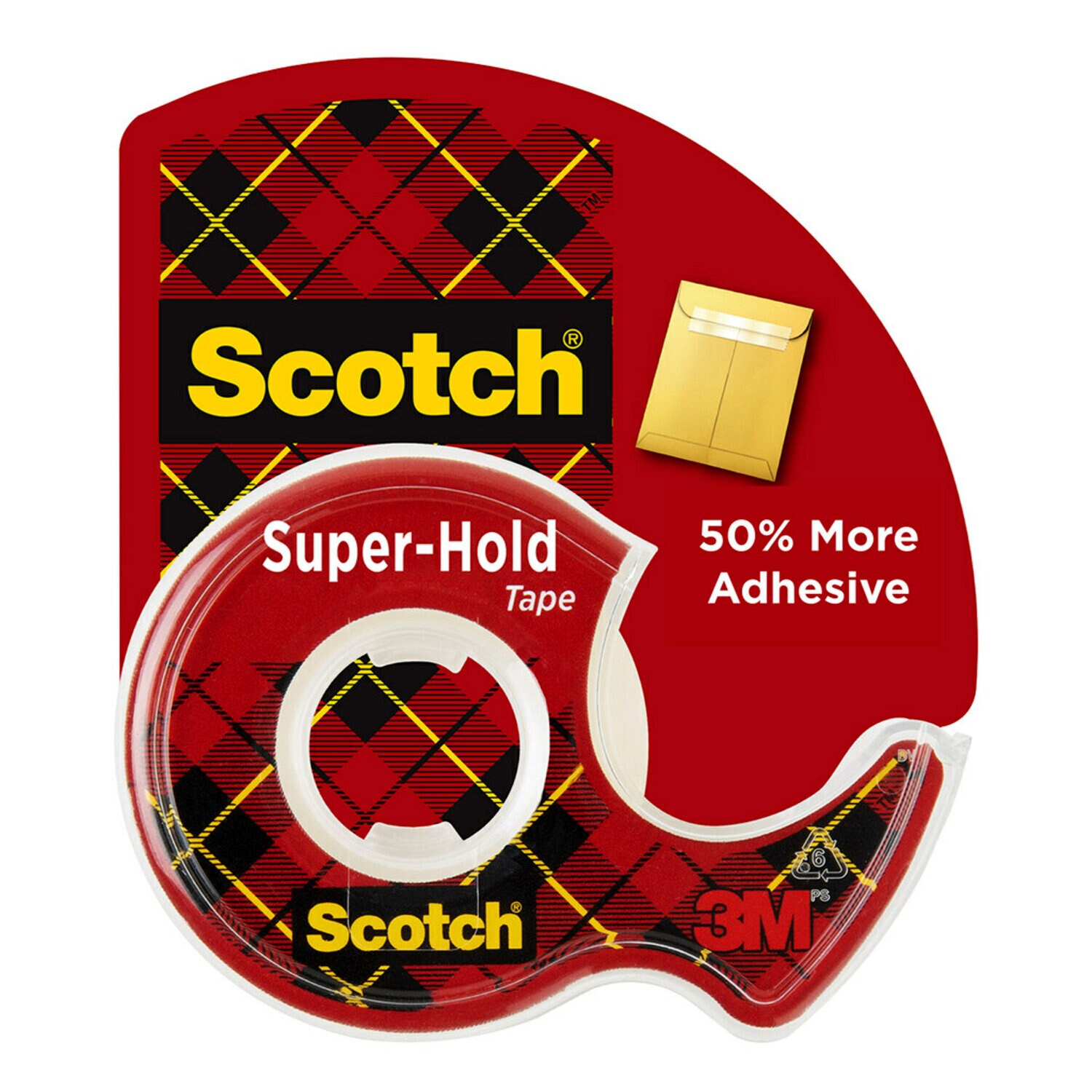 7100149553 - Scotch Super-Hold Tape, 198-ESF, 3/4 in x 650 in (19 mm x 16.5 m)