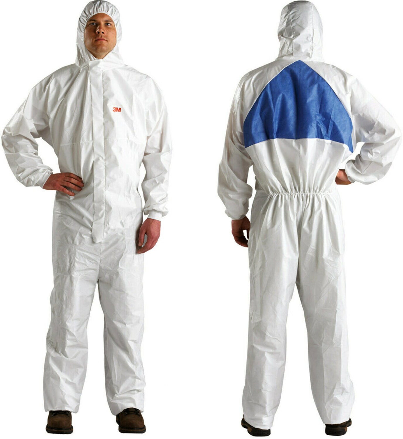 7100213296 - 3M Protective Coverall 4540+ White & Blue Type 5/6 Size 3XL, 25 EA/Case