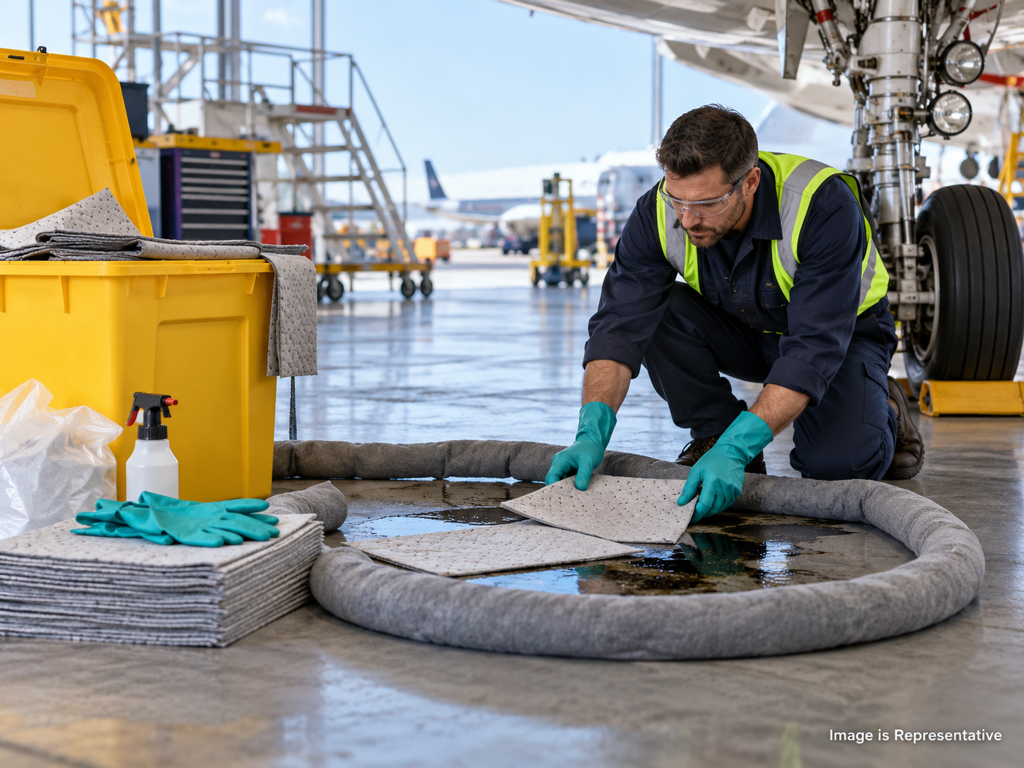 Hangar and aircraft maintenance shop supplies