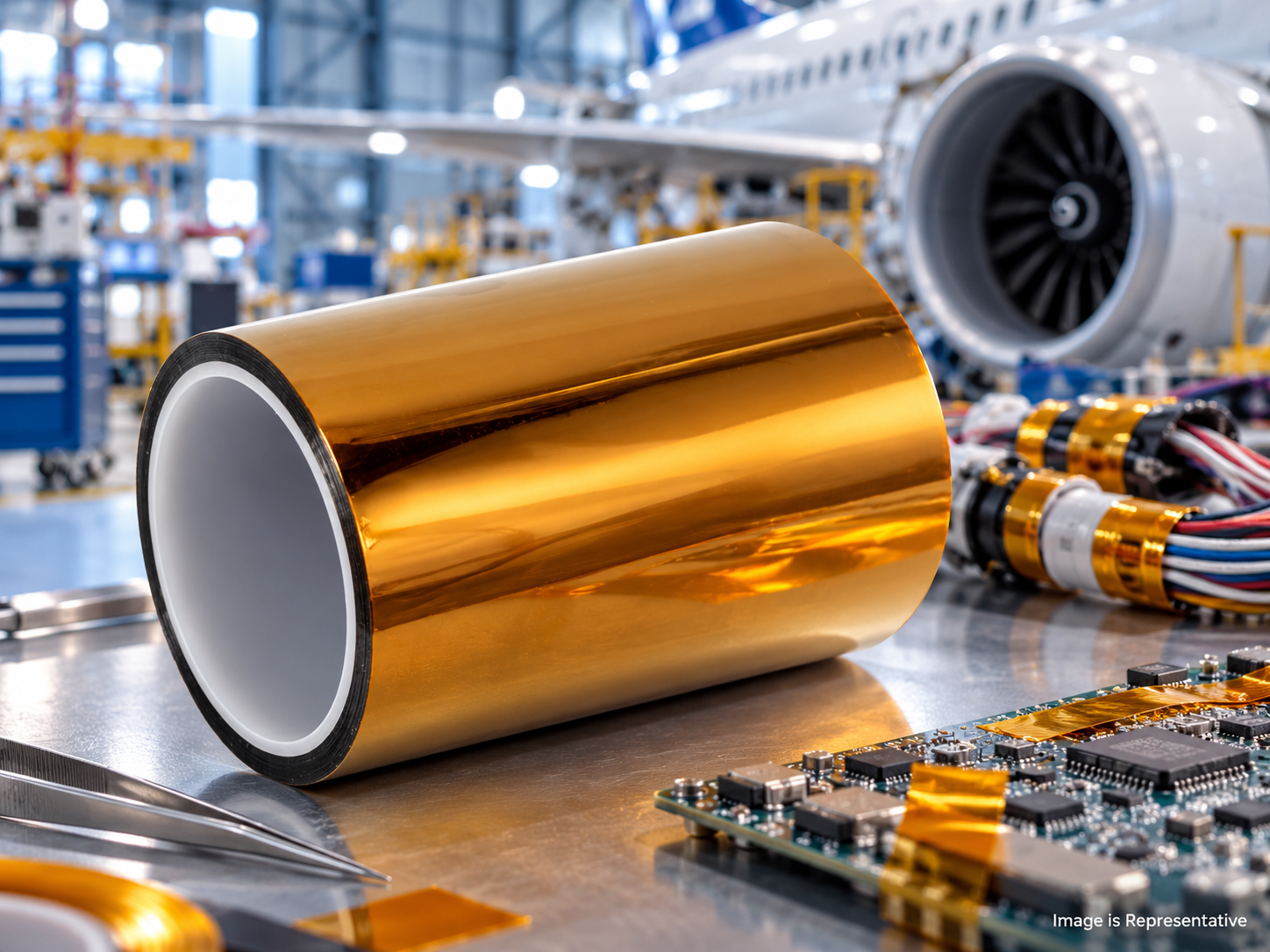 Kapton polyimide tape rolls