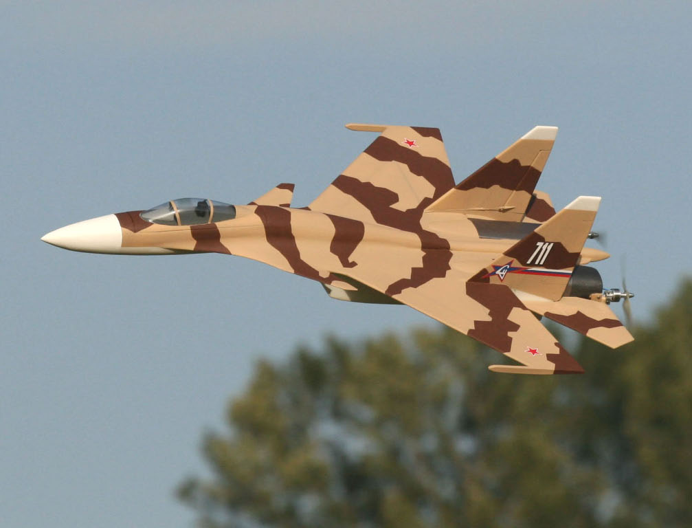 Radio-controlled model airplane