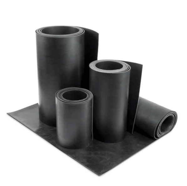 Assorted aircraft rubber rolls and sheets in various sizes