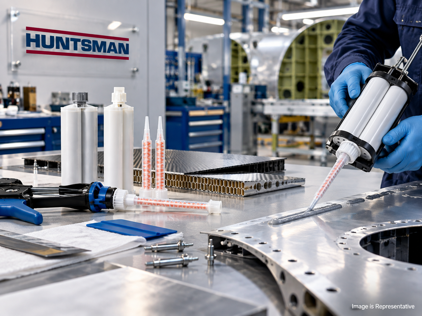 Huntsman aerospace adhesives for aircraft manufacturing and repair