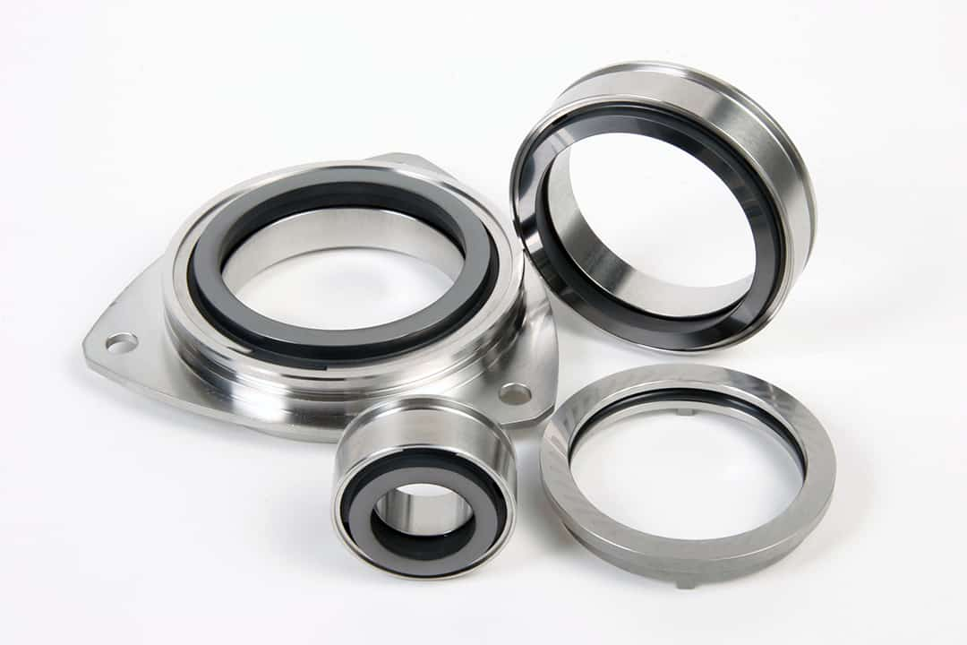 Precision-machined aircraft seal assemblies and sealing rings