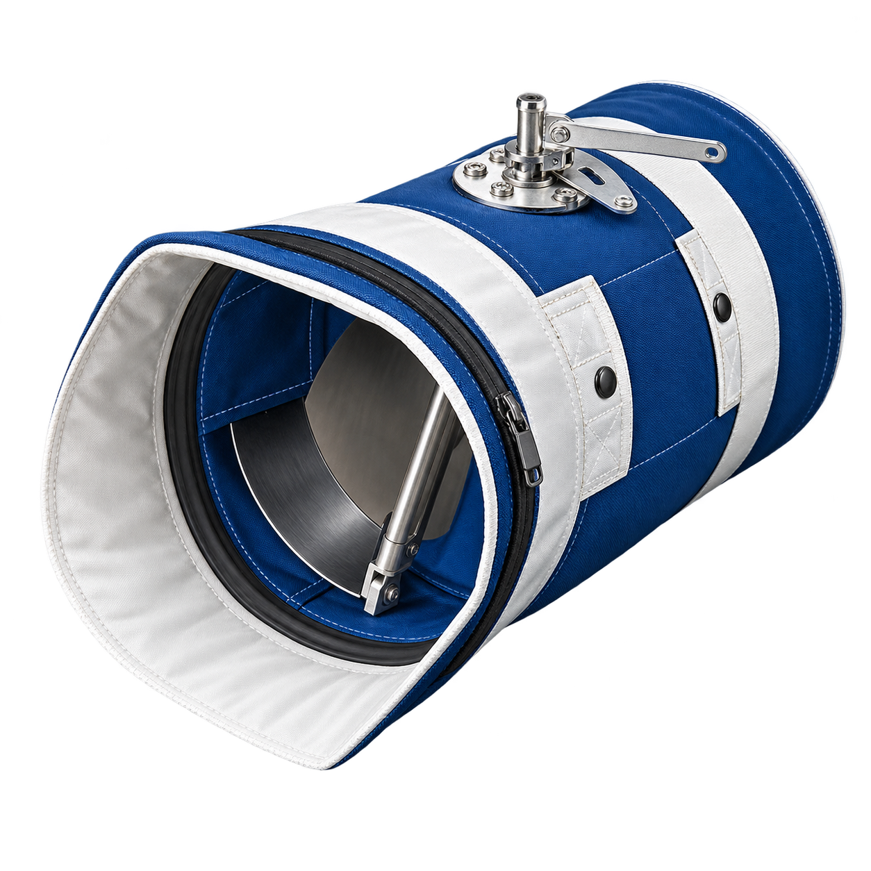 Adjustable airflow damper for PCA flat hose and rigid hose