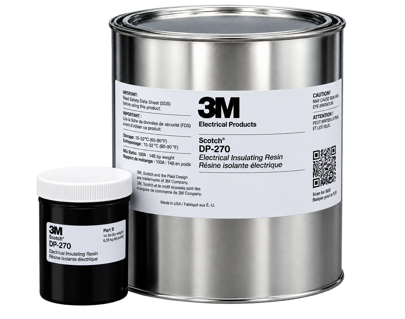 3M AC-Tech aerospace sealant products — large and small containers