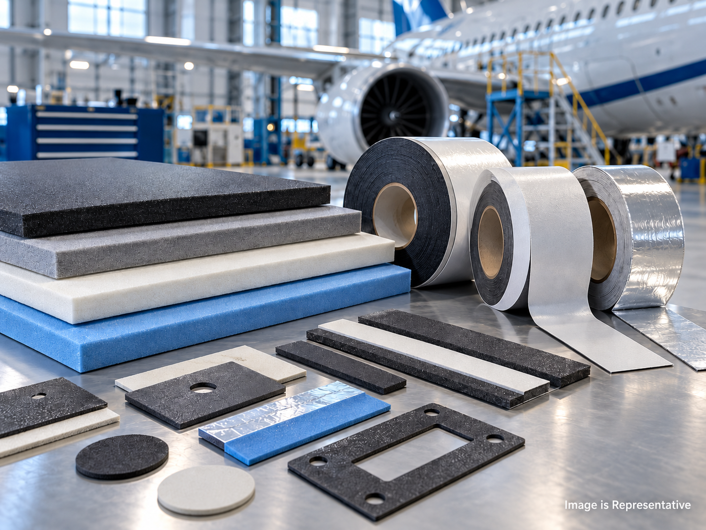 GIC Ensolite foam material rolls and sheets